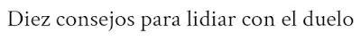 AYUDA EN DUELO