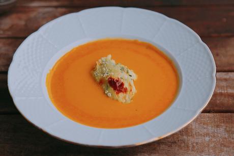 CREMA DE VERDURAS CON CREMOSO DE PATATA