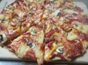 Pizza pollo pimientos