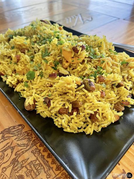 Arroz pilaf con frutos secos