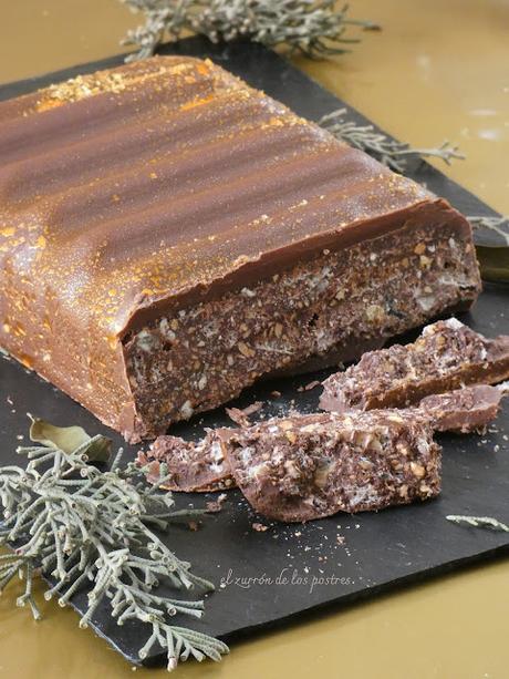 Turrón Crujiente Chocolate y Naranja