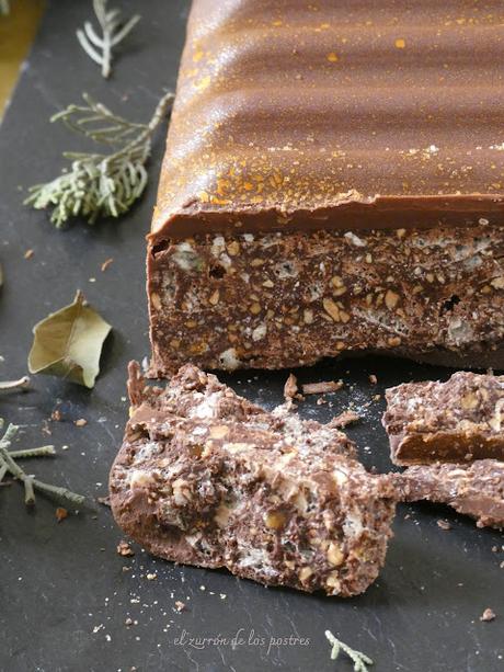 Turrón Crujiente Chocolate y Naranja