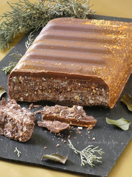 Turrón Crujiente Chocolate y Naranja