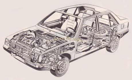 Lancia Prisma presentado en el año 1982 en Italia Lancia Prisma presentado en el año 1982 en Italia