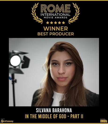 Silvana Barahona - Best Producer ROME INTERNATIONAL MOVIE AWARDS
