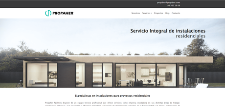 Propaher Facilities lanza una página web orientada a las instalaciones residenciales gracias a las ayudas del Kit Digital