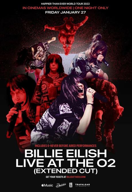 Comenzó preventa en Cinemark Chile de «Billie Eilish: Live At The O2 (Extended Cut)» BILLIE EILISH en vivo en el O2 (Extended Cut)
