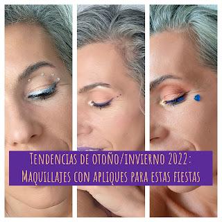Tendencias de otoño/invierno 2022: Maquillajes con apliques para estas fiestas
