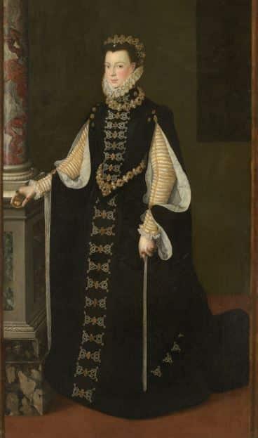 Isabel de Valois y Felipe II Isabel de Valois sosteniendo un retrato de Felipe II. Sofonisba Anguissola.