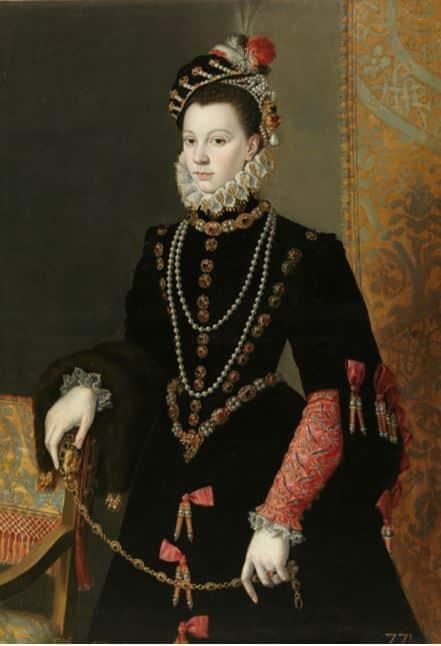 Isabel de Valois y Felipe II La reina Isabel de Valois, tercera esposa de Felipe II. Juan Pantoja de la Cruz.