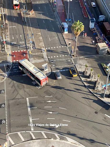 Monumento a Colón de Barcelona Vistas a casi 60 metros de altura en el monumento a Colón