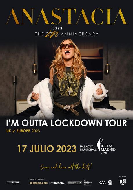 Concierto de Anastacia en Madrid el 17 de julio de 2023