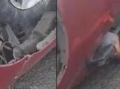 (Video) Persona fallece volcar vehículo sobre carretera Rioverde frente