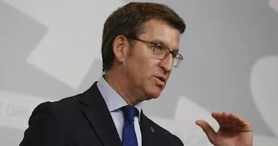 El ‘moderado’ Feijóo, con la Policía y la Guardia civil.