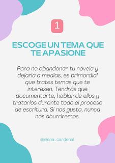 5 TIPS PARA NO ABANDONAR TU NOVELA