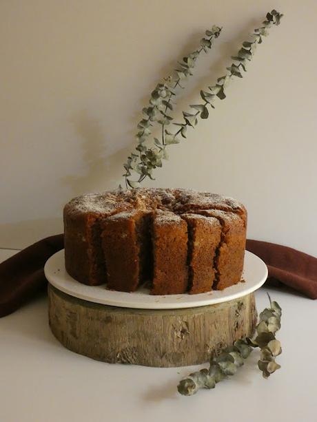 Pastel con crema de almendra Pastel con crema de almendra