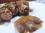 Pollo relleno frutos secos escarchados