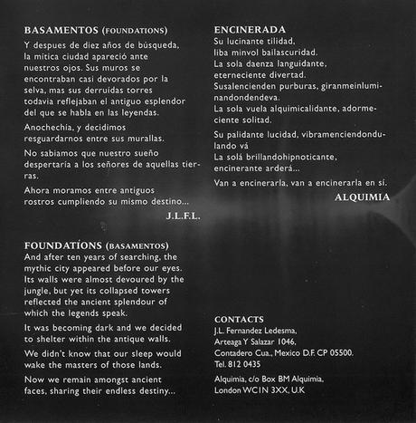 Alquimia & Jose Luis Fernandez Ledesma - Dead Tongues (Lenguas Muertas) (1996) Alquimia & Jose Luis Fernandez Ledesma - Dead Tongues (Lenguas Muertas) (1996)