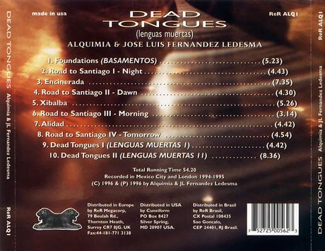 Alquimia & Jose Luis Fernandez Ledesma - Dead Tongues (Lenguas Muertas) (1996) Alquimia & Jose Luis Fernandez Ledesma - Dead Tongues (Lenguas Muertas) (1996)