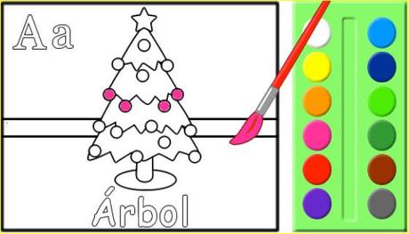 5 dibujos navideños para colorear