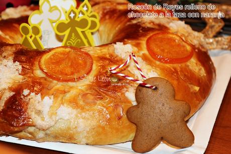 ROSCÓN DE REYES RELLENO DE CHOCOLATE A LA TAZA CON NARANJA Y JENGIBRE {ROSCÓN DE REYES 2023}