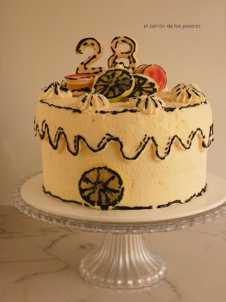 Cartton Cake Limón Chocolate Blanco