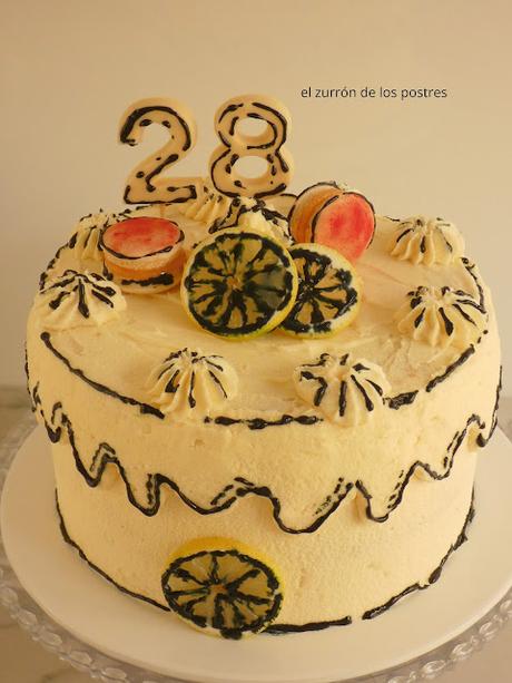 Cartton Cake Limón Chocolate Blanco