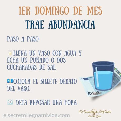 A 1° mes Agua y sal