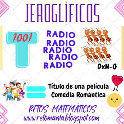 JEROGLÍFICOS Acertijos, Acertijos matemáticos, Desafíos matemáticos, Reto mental, Busca Palabras, Juego de Palabras, Juego de Letras, Descubre el Número, Descubre el Resultado