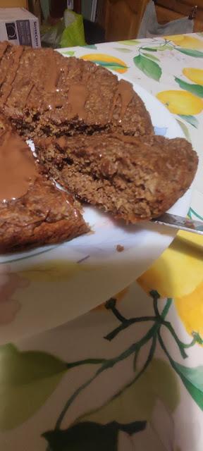 TORTA DE PLATANO Y CHOCOLATE EN SARTEN