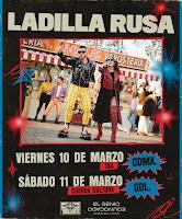 Conciertos de Ladilla Rusa en Mexico en Marzo del 2023