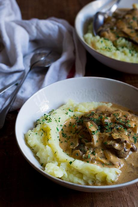 STROGANOFF DE SETAS O STROGANOFF VEGETARIANO