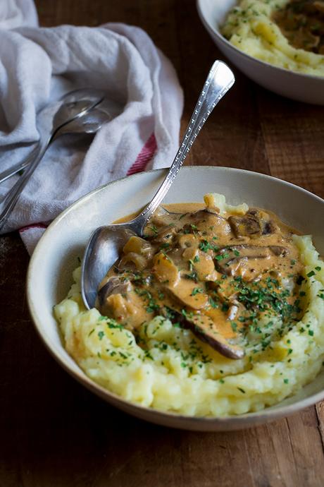 STROGANOFF DE SETAS O STROGANOFF VEGETARIANO