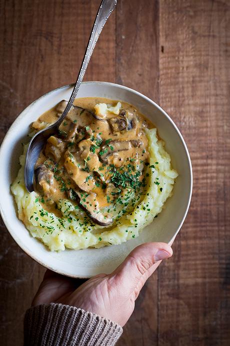 STROGANOFF DE SETAS O STROGANOFF VEGETARIANO