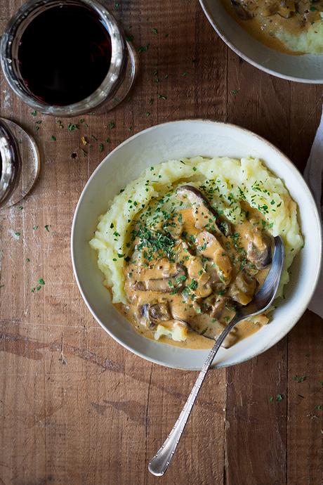 STROGANOFF DE SETAS O STROGANOFF VEGETARIANO