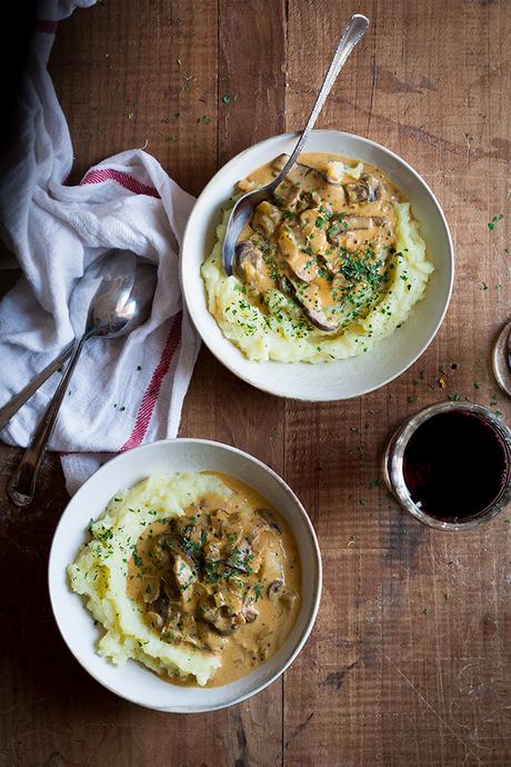 STROGANOFF DE SETAS O STROGANOFF VEGETARIANO