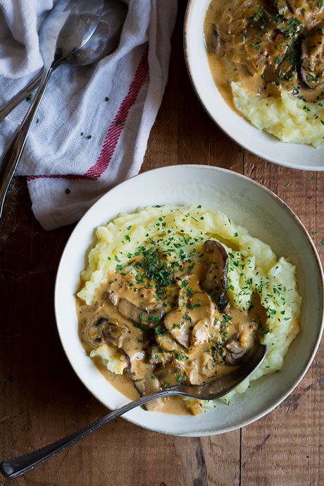 STROGANOFF DE SETAS O STROGANOFF VEGETARIANO