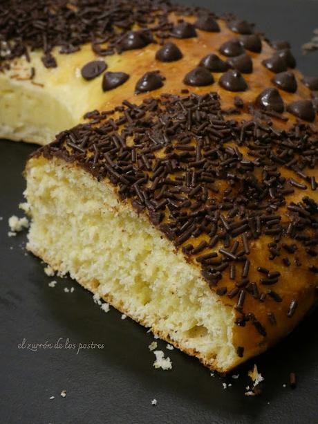 Roscón de Reyes con Fideos y gotas de Chocolate
