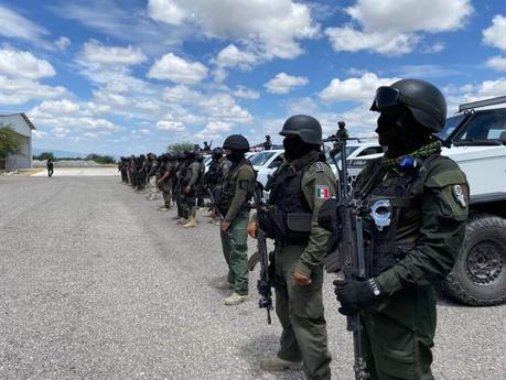 Refuerzan fronteras de SLP con 350 elementos de la Guardia Civil Estatal