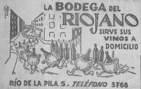 1957:la Bodega del Riojano sirve sus vinos a domicilio…