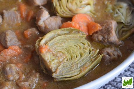 Estofado de Cerdo con Alcachofas