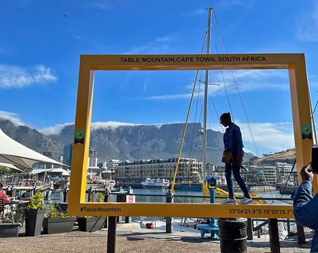 Table Mountain vista desde Victoria & Alfred Waterfront
