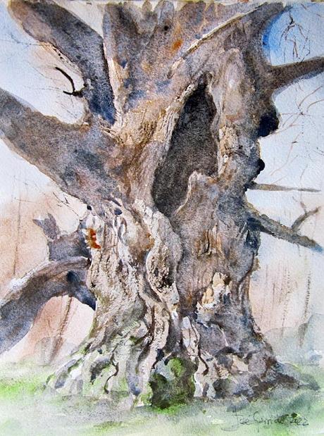 Flores y árboles. Paleta, colores, mezclas y texturas