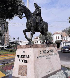 Nuevo monumento a Sucre en Pueblo Libre, Diciembre 2022