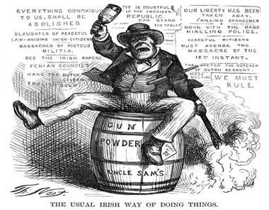 La inmigración irlandesa a Estados Unidos a mitades del siglo XIX