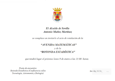 Callejero Matemático Español: Sevilla por fin tiene su Avenida Matemáticas Callejero Matemático Español: Sevilla por fin tiene su Avenida Matemáticas