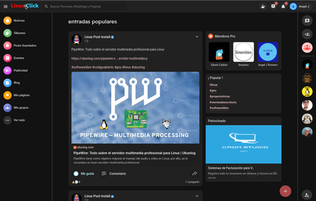 Red LinuxClick: Una Red Social para linuxeros – ¿Cuando se creó? ¿Quien es el Creador? ¿Qué es? Red LinuxClick: Una Red Social para linuxeros – ¿Cuando se creó? ¿Quien es el Creador? ¿Qué es?