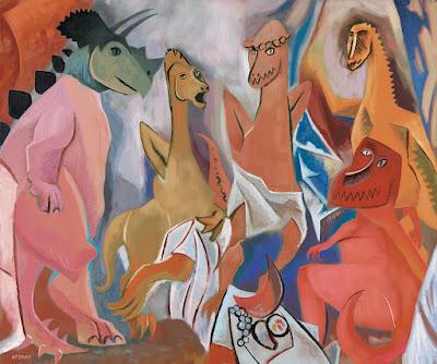 Los homenajes dinopictóricos de Martin Davey