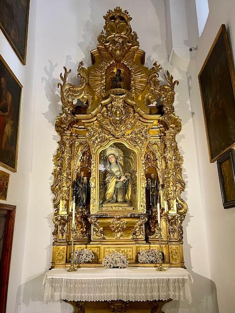 La Iglesia de San Andrés (8): retablo de la Dolorosa o de la Virgen de las Angustias.