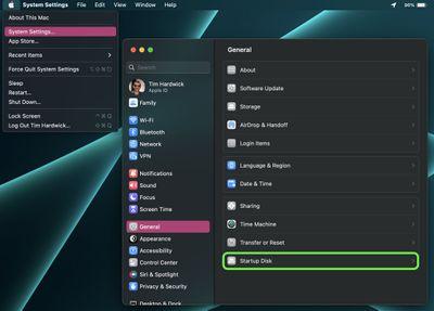 Cómo cambiar el disco de arranque del Mac ajustes